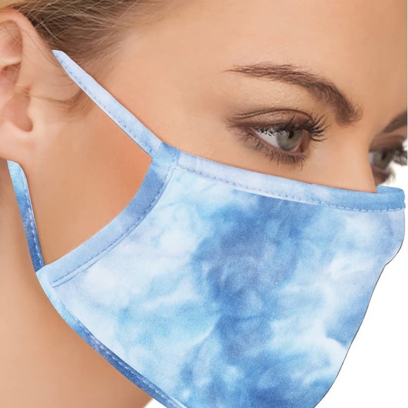 Accessories - 5 Nordstrom face masks tye-dye & army fatigue cu